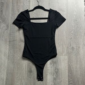 Klassy network square neck bodysuit